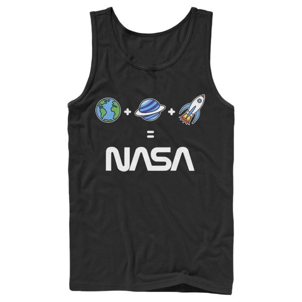 Men_s NASA Emoji Space Logo Equation Tank Top