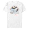 Men_s NASA Explore The Universe Rocket Retro Logo T-Shirt