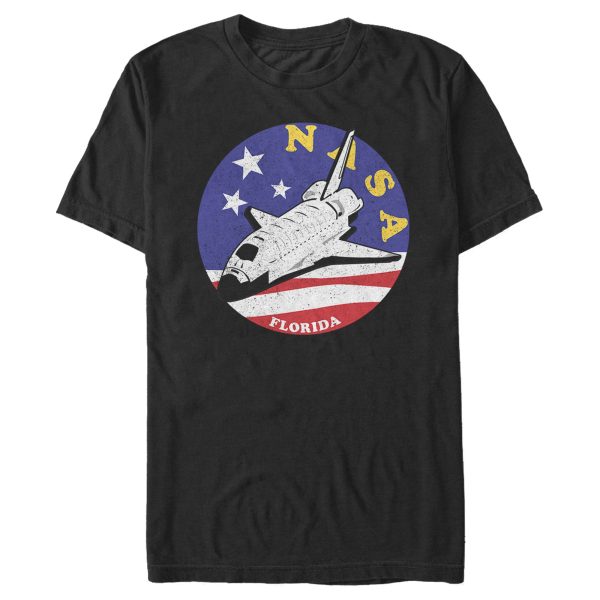 Men_s NASA Florida American Flag Emblem T-Shirt