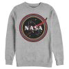 Men_s NASA Galaxy In Rainbow Circles Sweatshirt