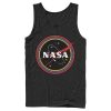 Men_s NASA Galaxy In Rainbow Circles Tank Top