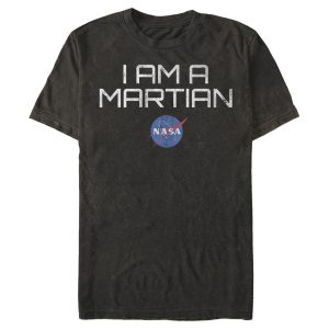 Men_s NASA I Am A Martian With Logo T-Shirt
