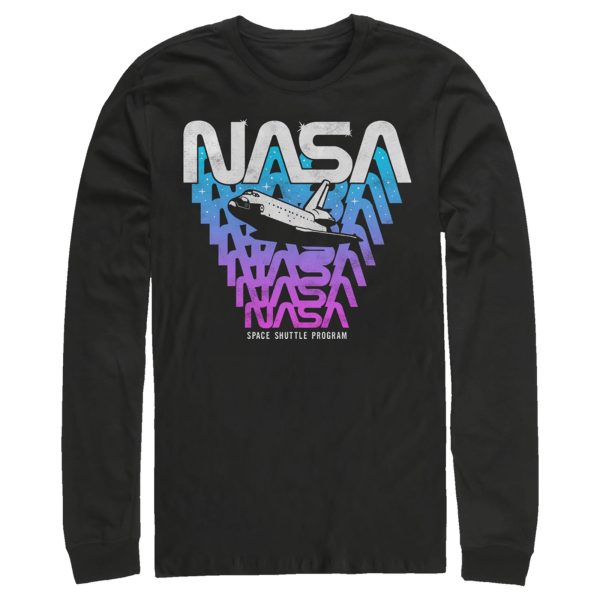 Men_s NASA Logo Fade Away Long Sleeve Shirt