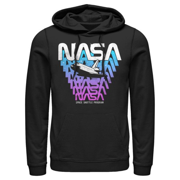 Men_s NASA Logo Fade Away Pull Over Hoodie