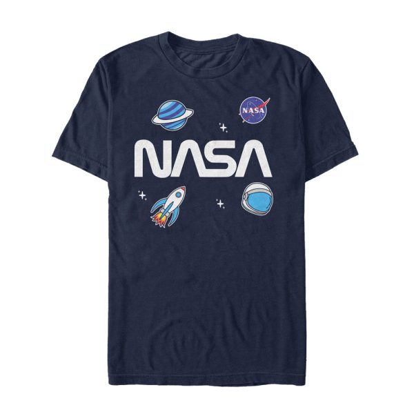 Men_s NASA Logo Space Emoji T-Shirt