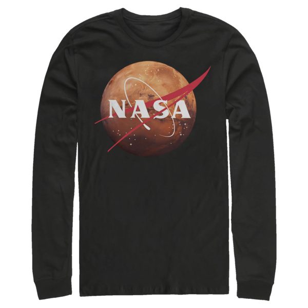 Men_s NASA Mars Logo Long Sleeve Shirt