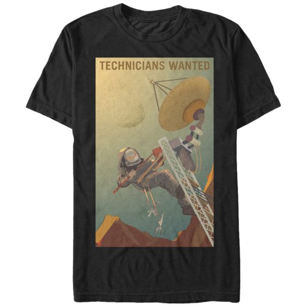 Men_s NASA Mars Technichians Wanted T-Shirt