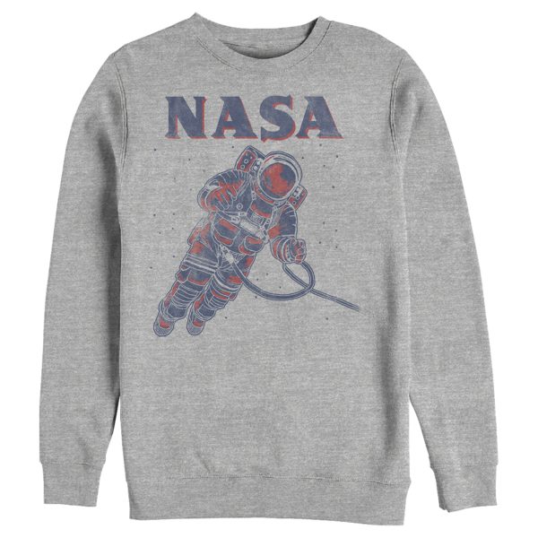 Men_s NASA Neon Astronaut Cowboy In Space Sweatshirt