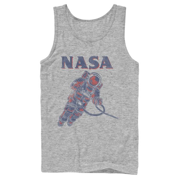 Men_s NASA Neon Astronaut Cowboy In Space Tank Top