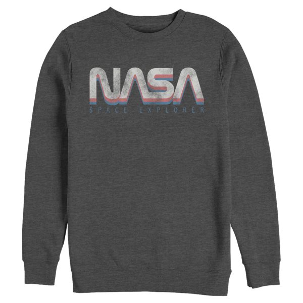 Men_s NASA Official Space Explorer Retro Logo Sweatshirt