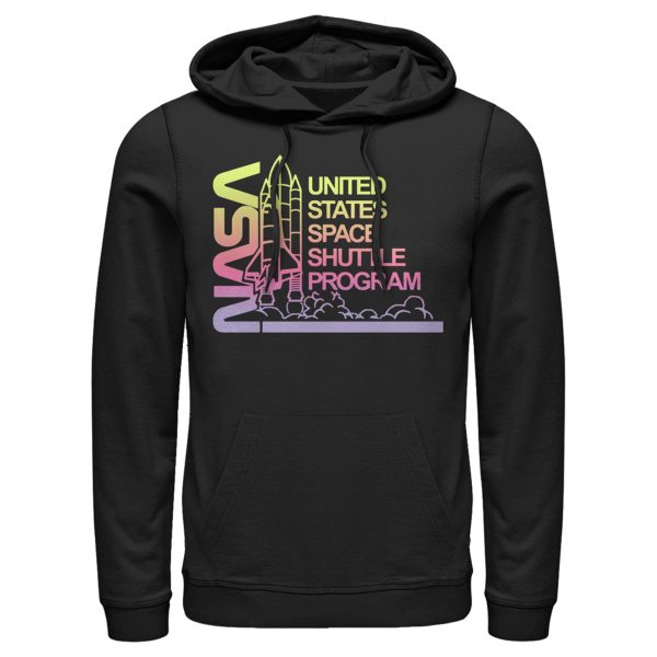 Men_s NASA Ombre Sunset Shuttle Program Pull Over Hoodie