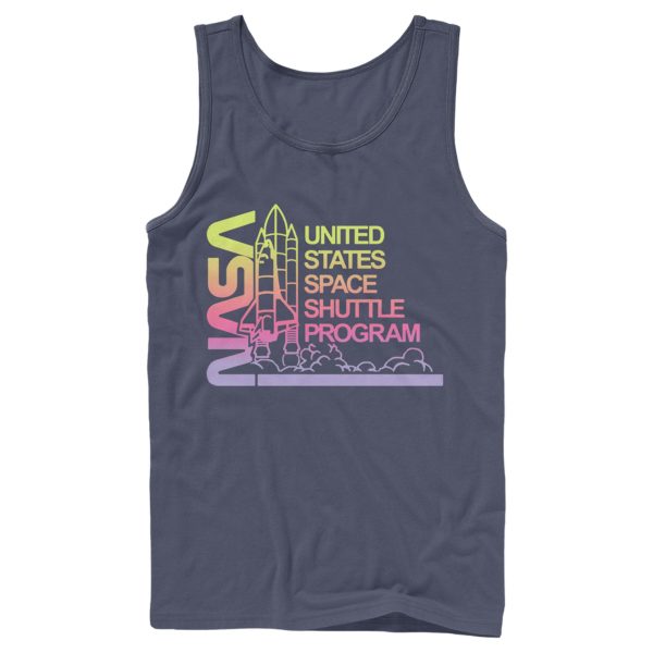 Men_s NASA Ombre Sunset Shuttle Program Tank Top