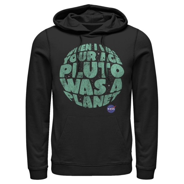 Men_s NASA Pluto Was A Planet Pull Over Hoodie