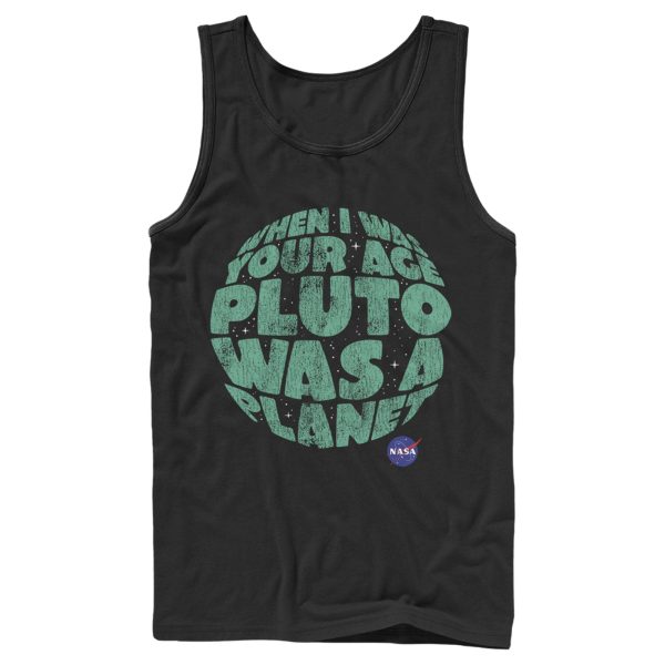 Men_s NASA Pluto Was A Planet Tank Top