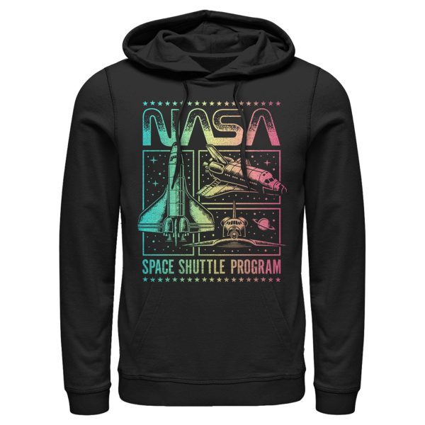 Men_s NASA Rainbow Panels Pull Over Hoodie