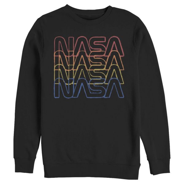 Men_s NASA Rainbow Repeat Logo Sweatshirt