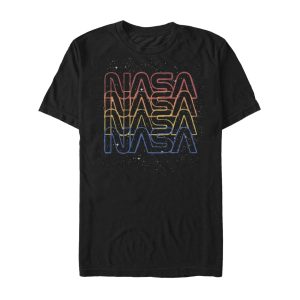 Men_s NASA Rainbow Repeat Logo T-Shirt