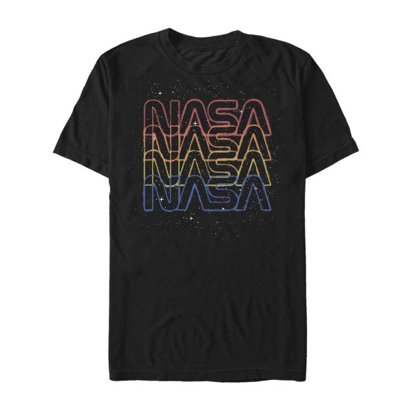 Men_s NASA Rainbow Repeat Logo T-Shirt