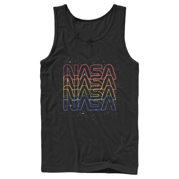 Men_s NASA Rainbow Repeat Logo Tank Top