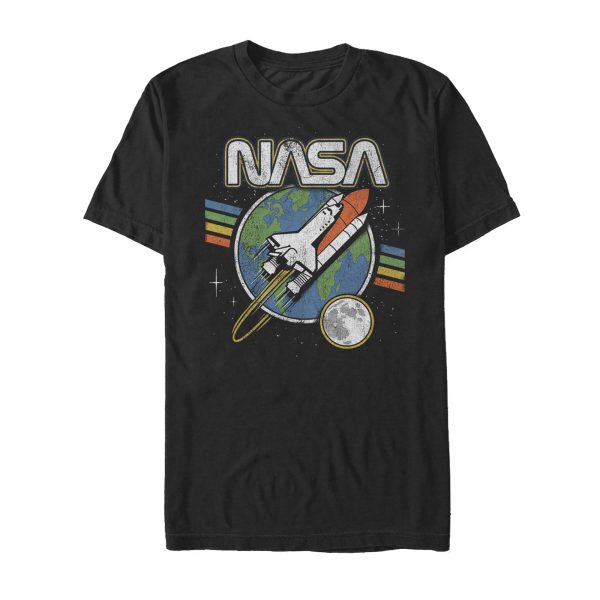 Men_s NASA Retro Rocket Launch T-Shirt