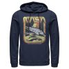 Men_s NASA Retro Rocket Poster Pull Over Hoodie