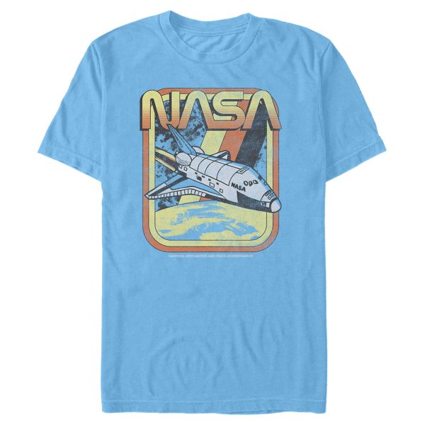 Men_s NASA Retro Rocket Poster T-Shirt