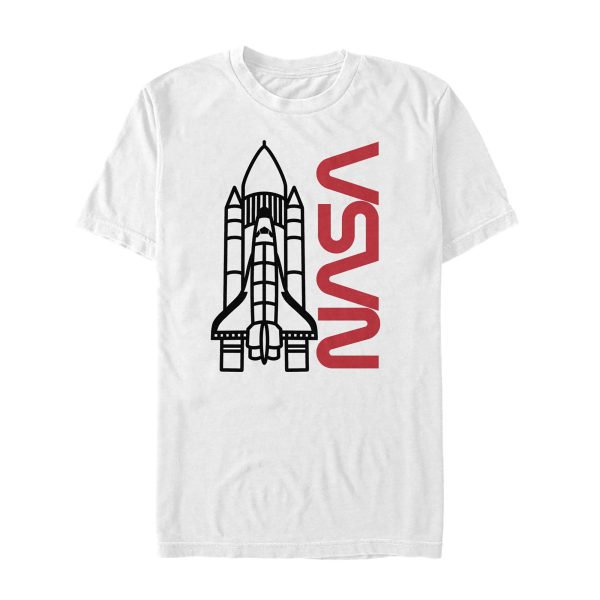 Men_s NASA Sleek Rocket Launch T-Shirt