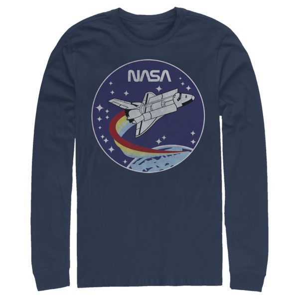 Men_s NASA Space Rocket Long Sleeve Shirt