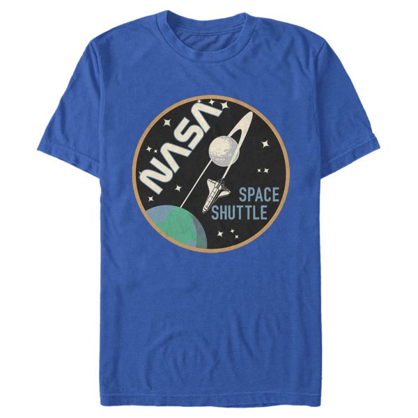 Men_s NASA Space Shuttle Around Moon T-Shirt