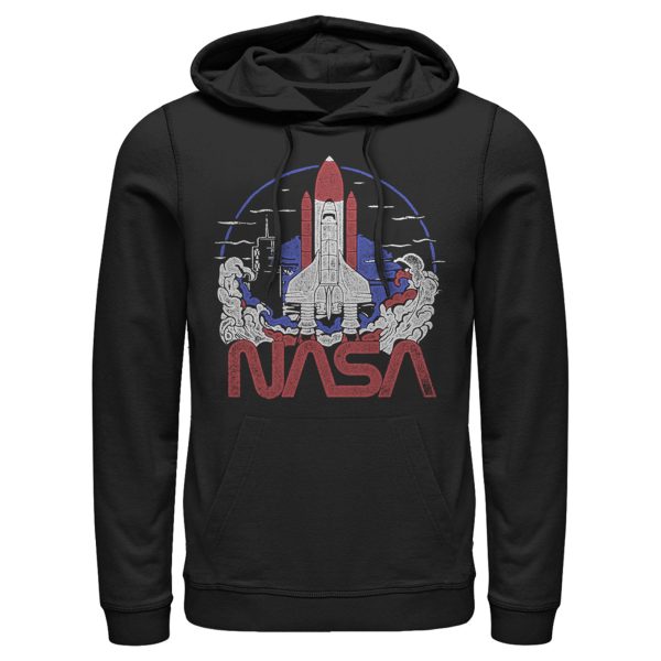 Men_s NASA Space Shuttle Lift Off Logo Pull Over Hoodie