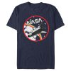 Men_s NASA Space Shuttle Travel Over Rainbow T-Shirt