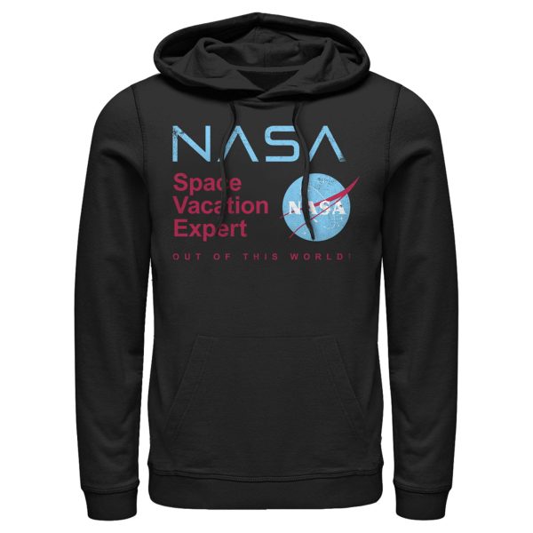 Men_s NASA Space Vacation Expert Out Of This World! Pull Over Hoodie