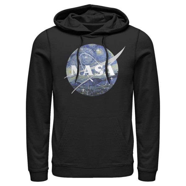 Men_s NASA Starry Night Logo Pull Over Hoodie