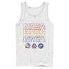 Men_s NASA Starry Retro Rainbow Repeat Badges Tank Top