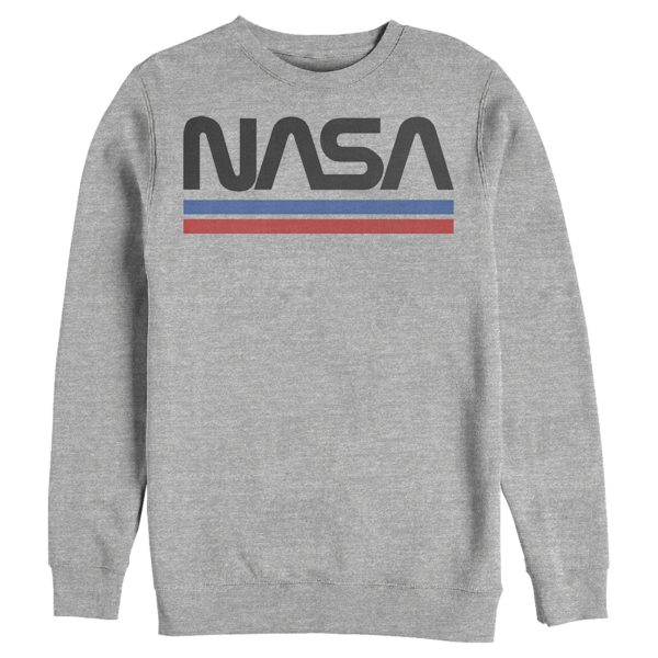 Men_s NASA Stripe Minimal Logo Vintage Sweatshirt