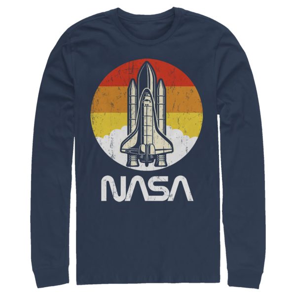 Men_s NASA Sunset Retro Launch Long Sleeve Shirt