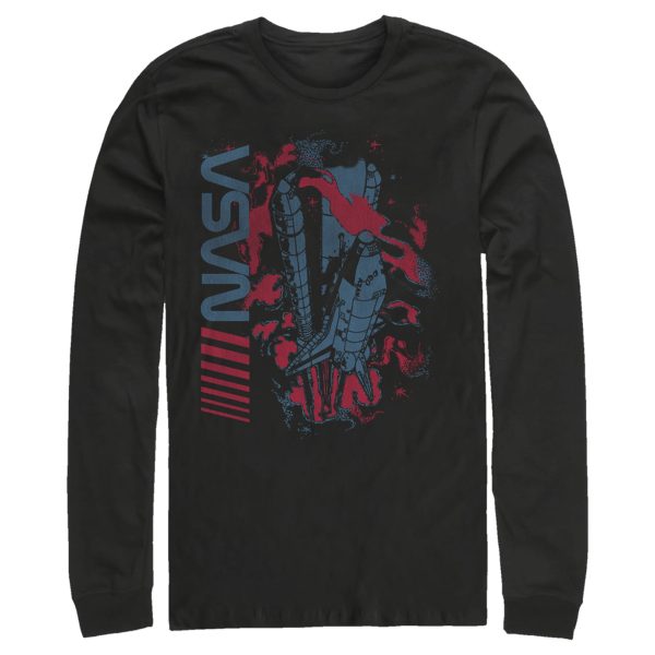 Men_s NASA Surreal Shuttle Launch Long Sleeve Shirt