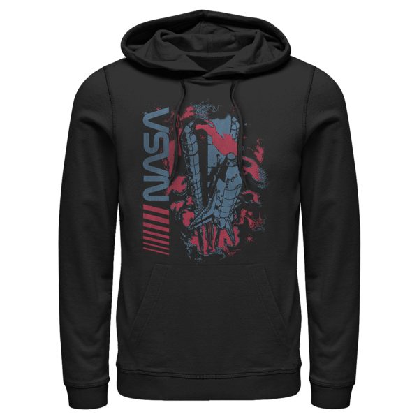 Men_s NASA Surreal Shuttle Launch Pull Over Hoodie