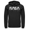 Men_s NASA Text Simple Logo Pull Over Hoodie