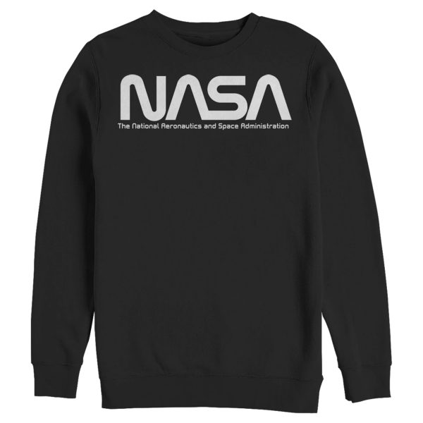 Men_s NASA Text Simple Logo Sweatshirt