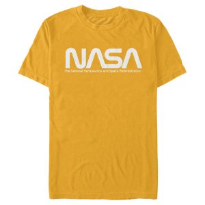 Men_s NASA Text Simple Logo T-Shirt