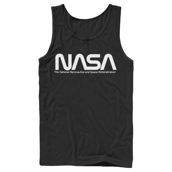 Men_s NASA Text Simple Logo Tank Top