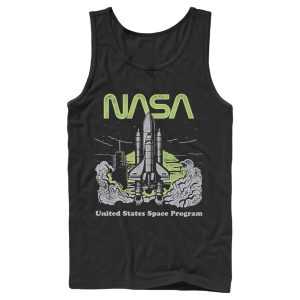 Men_s NASA United States Space Program Vintage Poster Tank Top