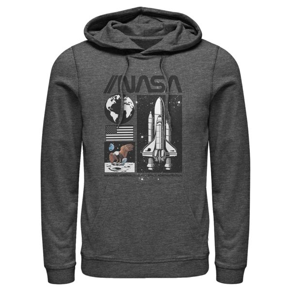 Men_s NASA Vintage Panels Pull Over Hoodie