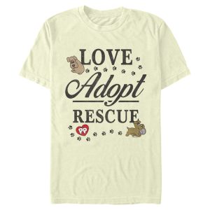 Men_s Pound Puppies Love Adopt Rescue T-Shirt