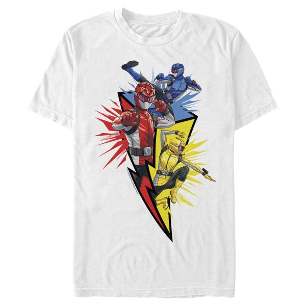 Men_s Power Rangers Beast Morphers Lightning Bolt T-Shirt