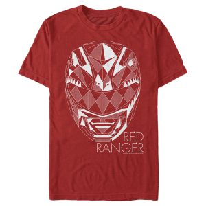 Men_s Power Rangers Geometric Ranger Helmet T-Shirt