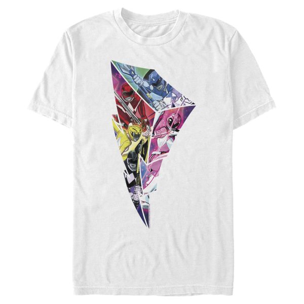 Men_s Power Rangers Lightning Bolt Pattern T-Shirt