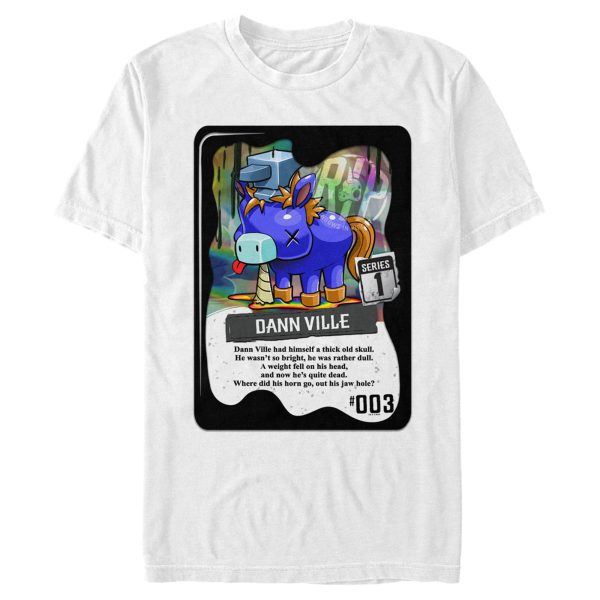 Men_s R.I.P. Rainbows in Pieces Dann Ville Unicorn Card T-Shirt