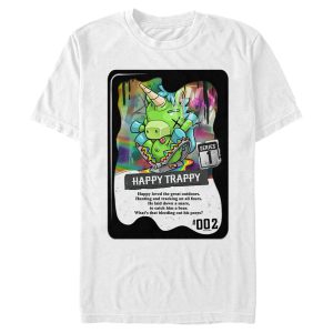 Men_s R.I.P. Rainbows in Pieces Happy Trappy Unicorn Card T-Shirt